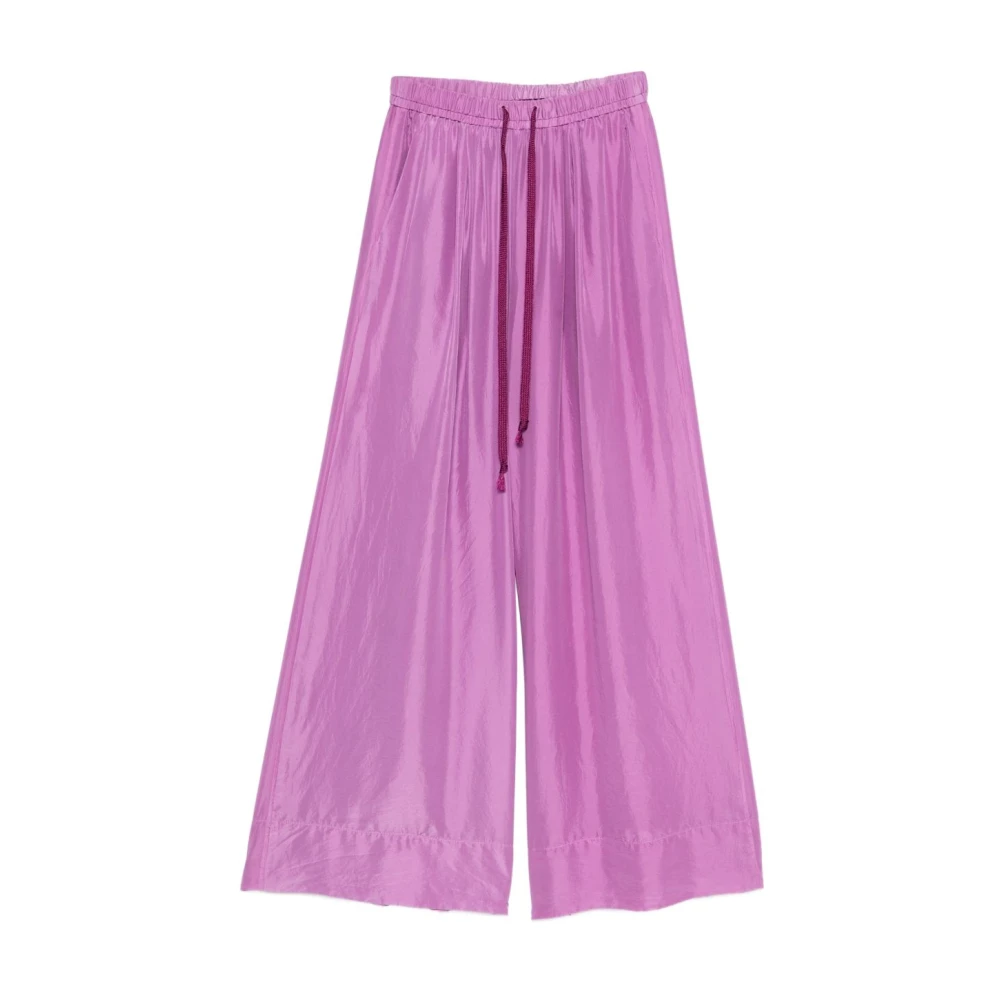 Forte Forte Women's Purple Wide Trousers, Xl, My Trousers Burlesque Trousers