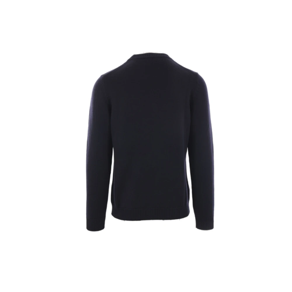 Roberto Collina Blauwe Merinowollen Trui Blue Heren