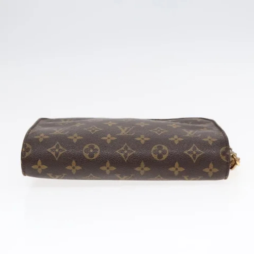 Louis Vuitton Vintage Pre-owned Canvas clutches Brown Dames