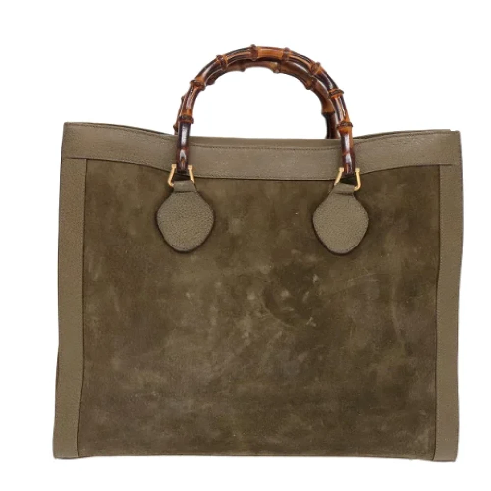 Gucci Vintage Pre-owned Suede handbags Brown Dames