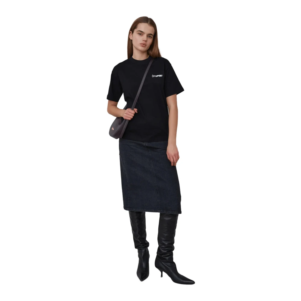 Opéra Sport Tijdloze Claude Katoenen Tee Black Dames