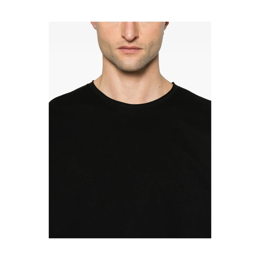 Isabel Benenato Zwarte Crew Neck Sweater Black Heren
