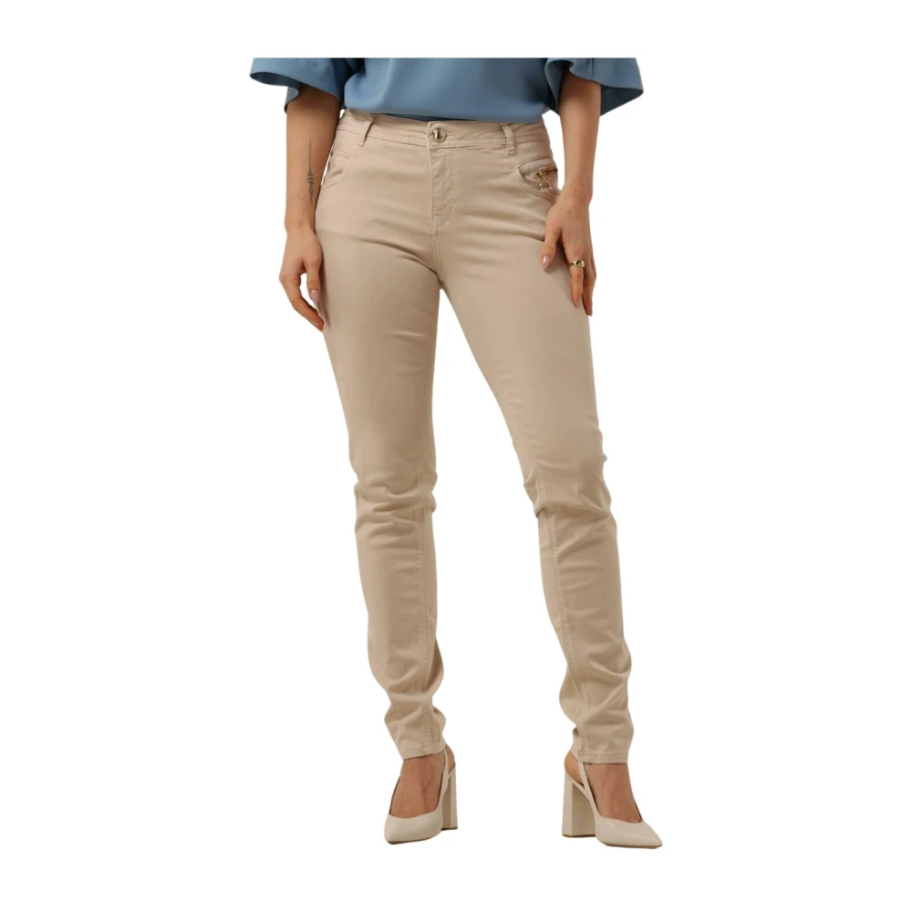 MOS MOSH Zachte en Simpele Mmnelly Rosemany Broek Beige Dames