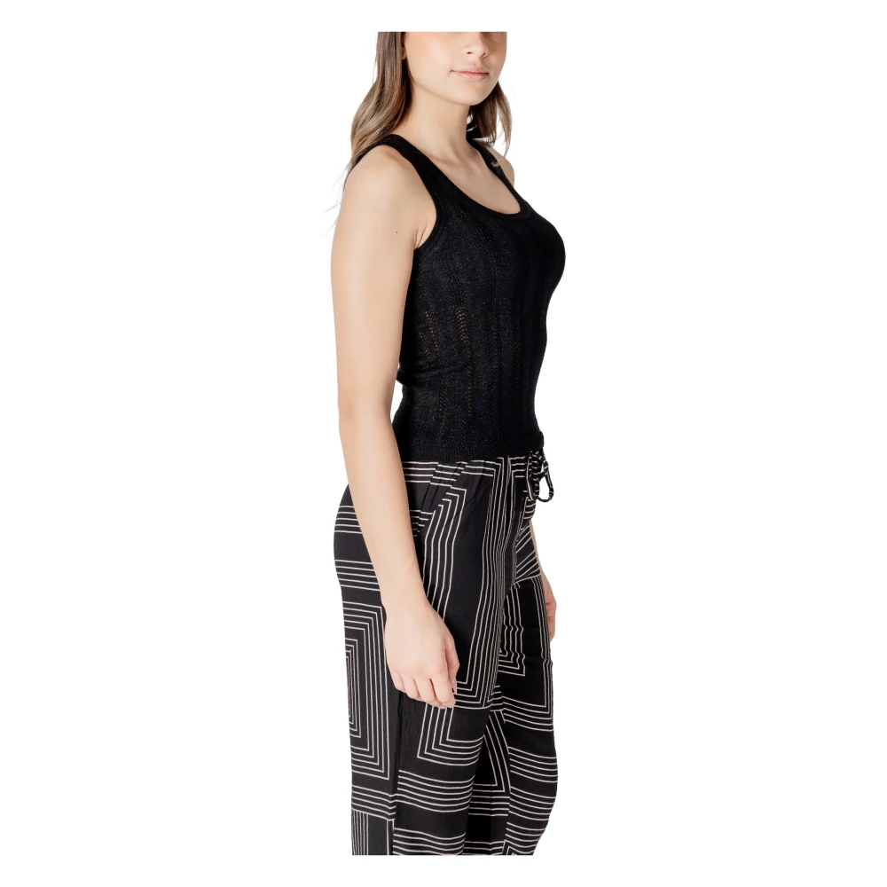 Jacqueline de Yong Zwarte Square Neck Tank Top Black Dames