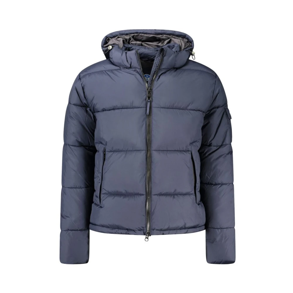 North Sails Blauwe Polyester Jas Blue Heren