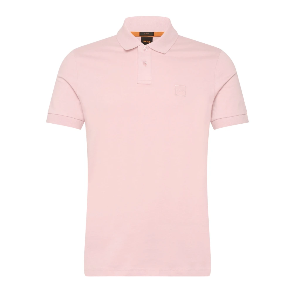 Hugo Men's Pink Polo Shirts, Xl, Stretch Cotton Polo Shirt