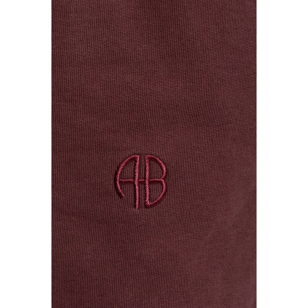 Anine Bing Sweatpants Karter Red Dames