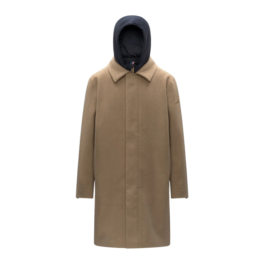 K-Way Uomo Beige Cappotti, L, New,