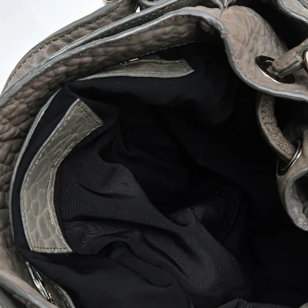 Alexander Wang Pre-owned Leather shoulder-bags Gray Dames