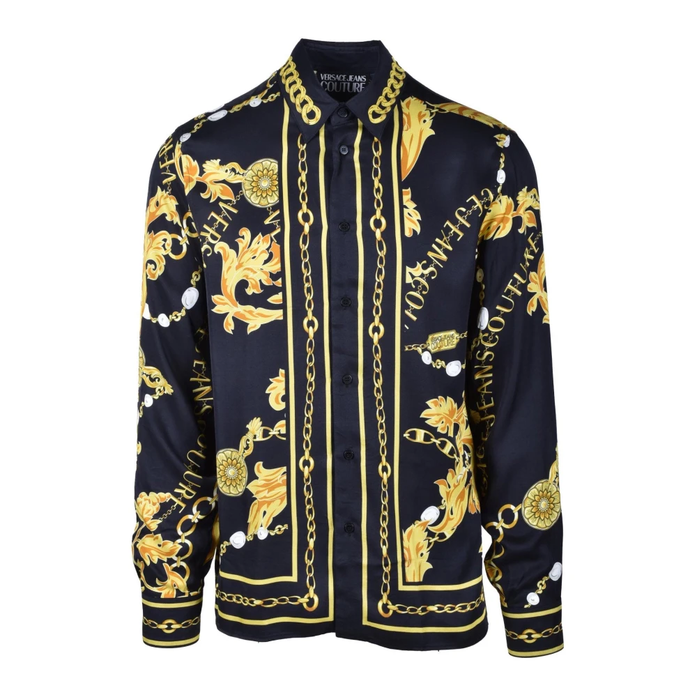 Versace Jeans Couture Viscose Shirt Multicolor Heren