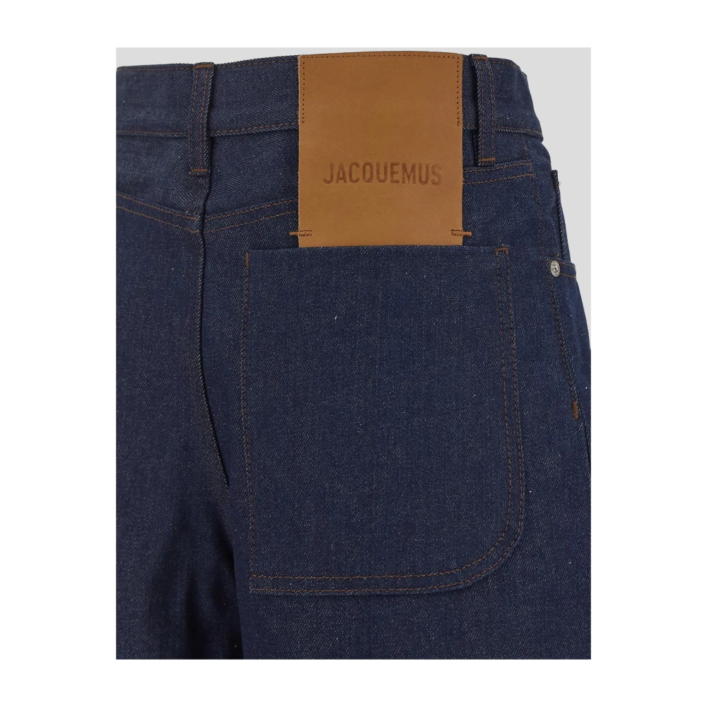 Jacquemus Ovalo Katoenen Jeans Blue Dames