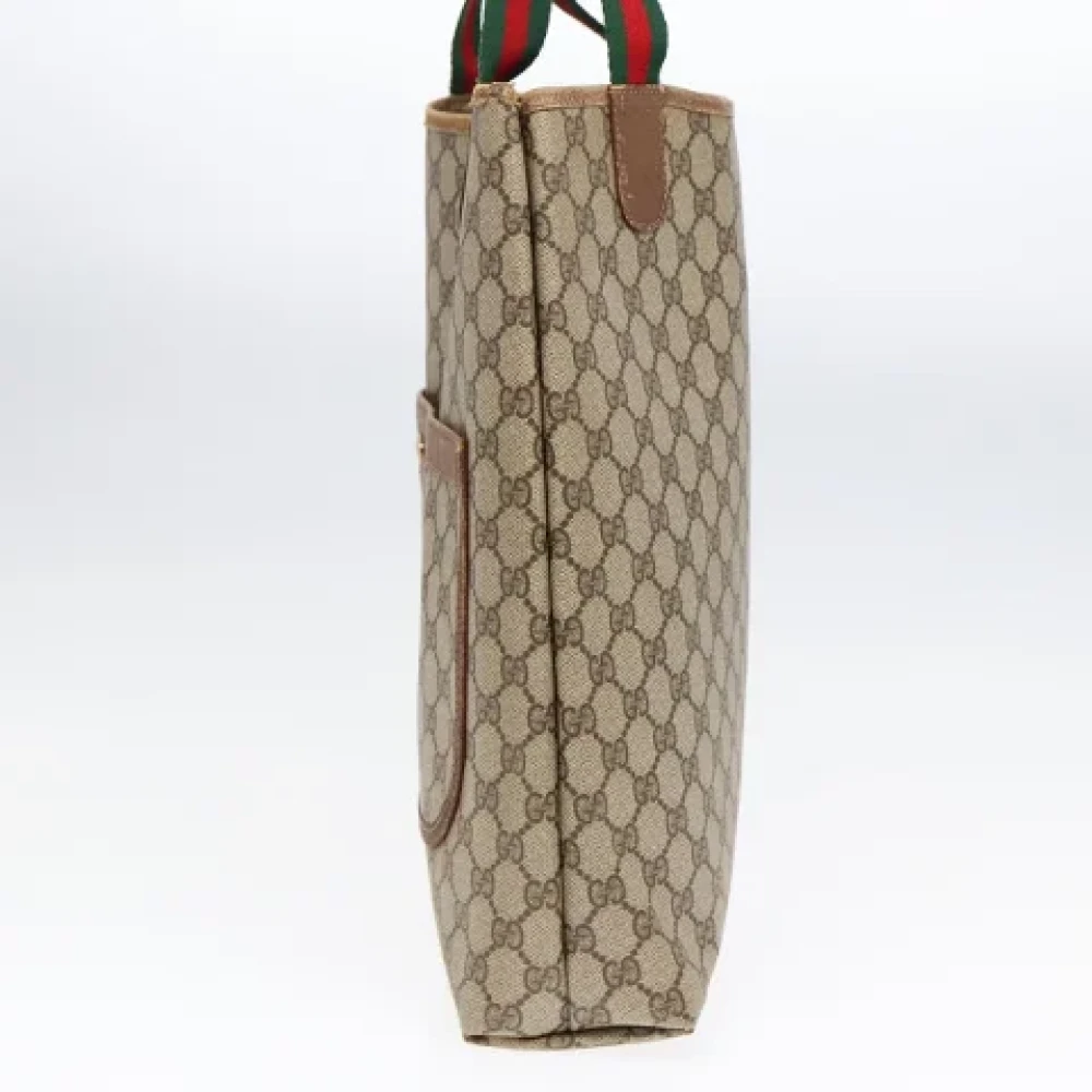 Gucci Vintage Pre-owned Leather totes Beige Dames