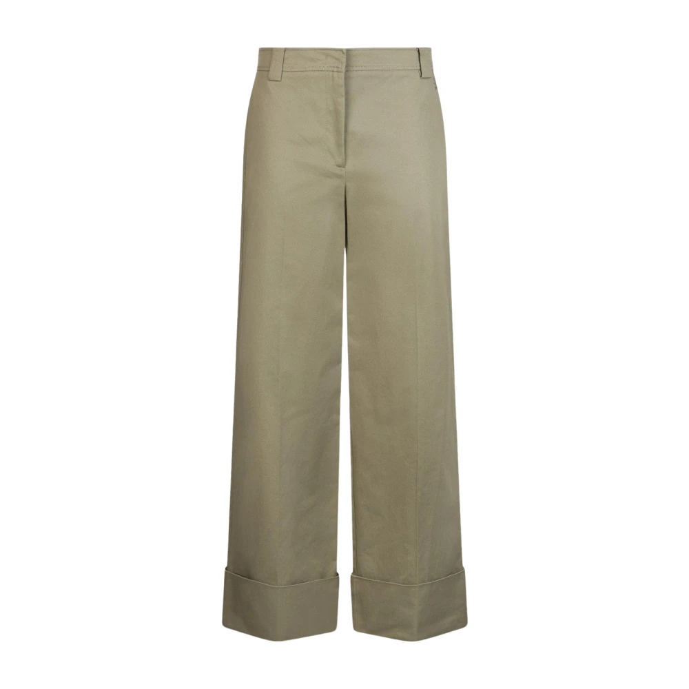 Liu Jo Women's Green Wide Trousers, S, Wide Trousers