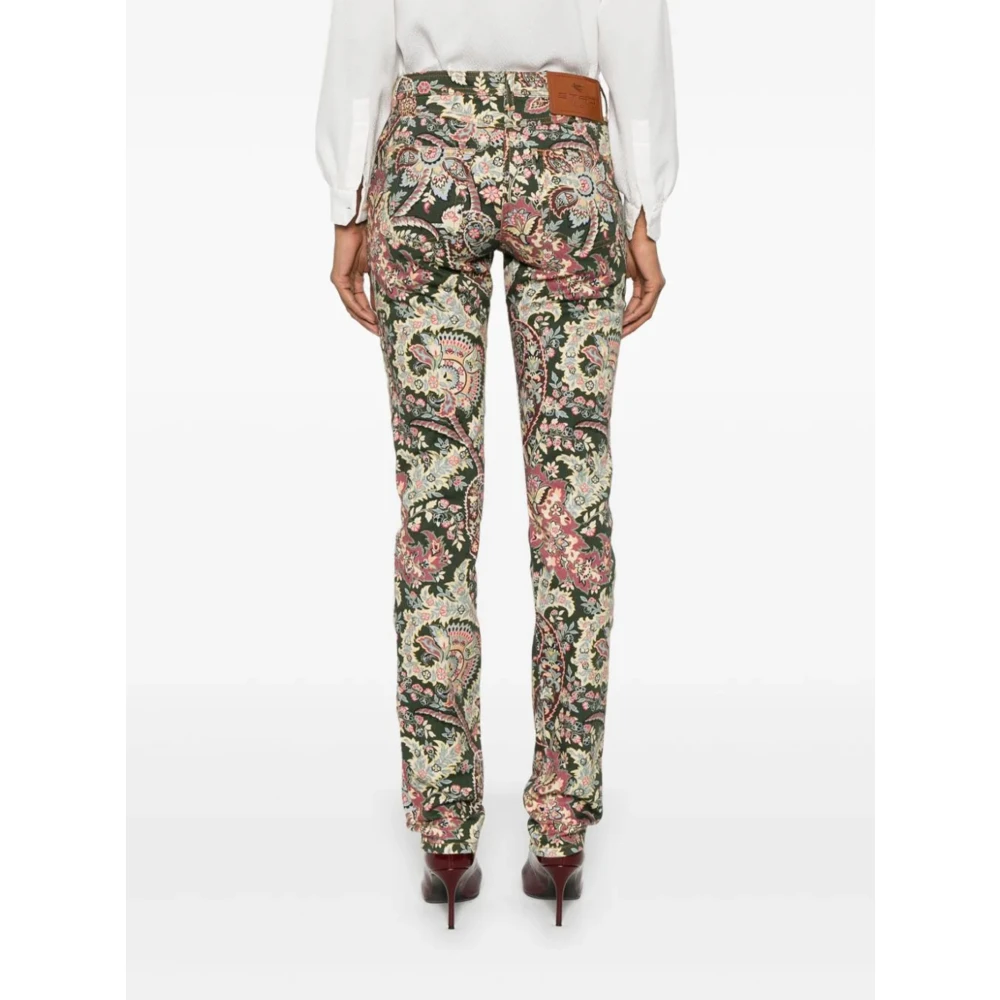 ETRO Paisley Print Multicolor Katoenen Broek Multicolor Dames