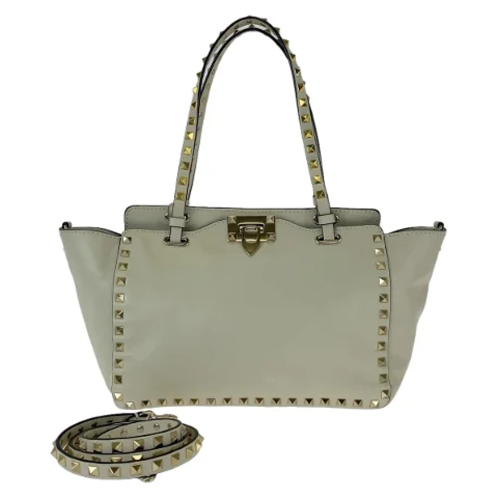 Valentino Vintage Pre-owned Leather shoulder-bags White Dames