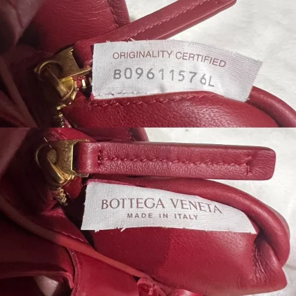 Bottega Veneta Vintage Pre-owned Leather handbags Red Dames