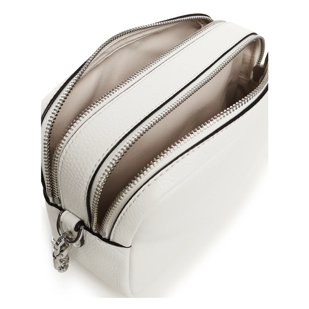 Michael Kors Witte Kalfsleren Tas met Ritssluiting White Dames