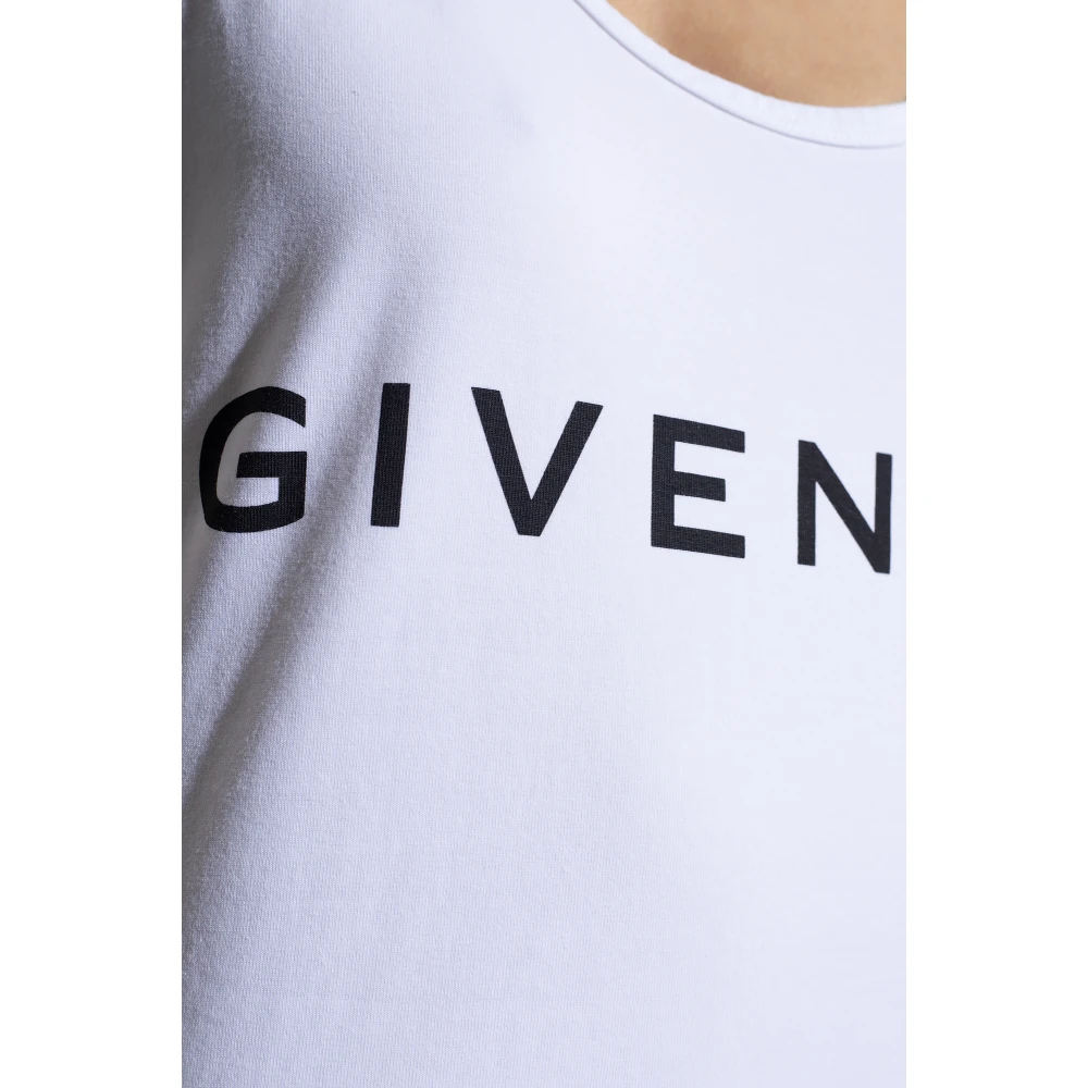 Givenchy Tanktop met logo White Dames