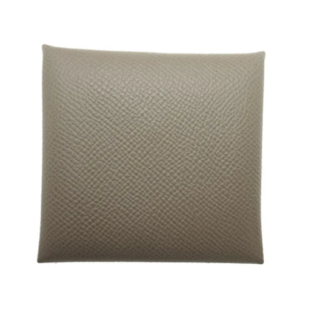 Hermès Vintage Pre-owned Leather wallets Beige Dames