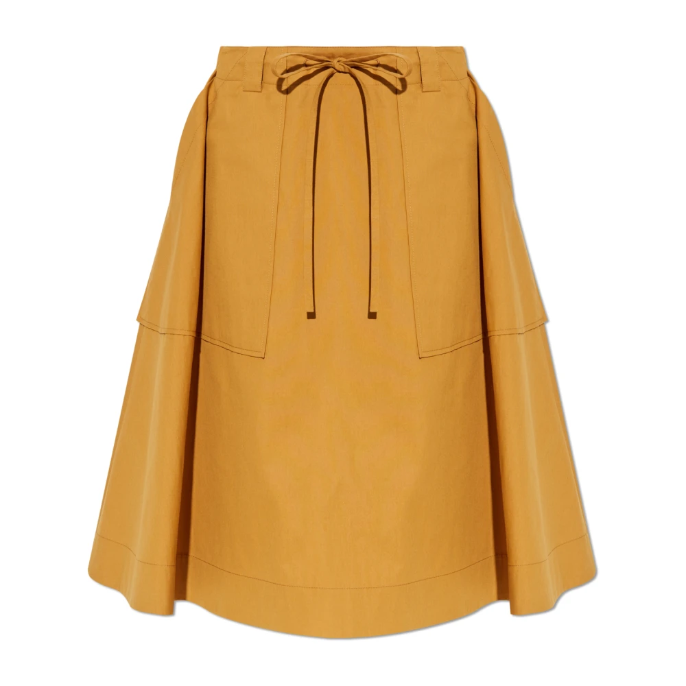 Moschino Uitlopende rok Yellow Dames