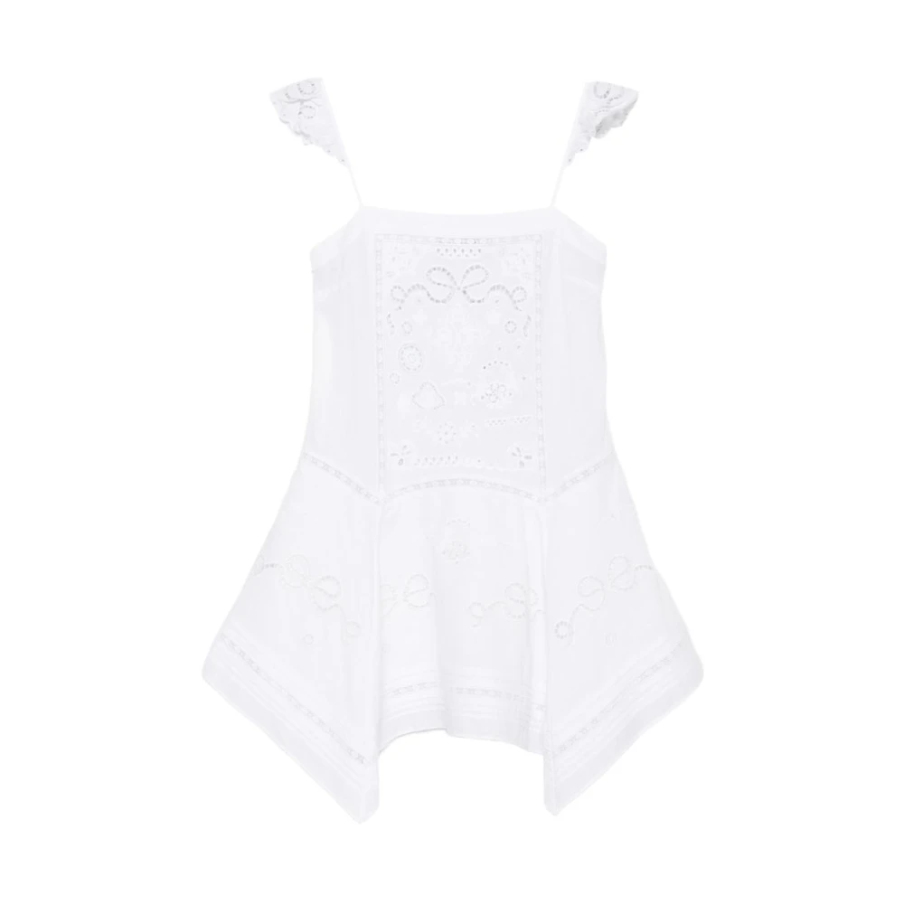 Self Portrait Women's White Dresses - Short Dresses - Xs - Dresses