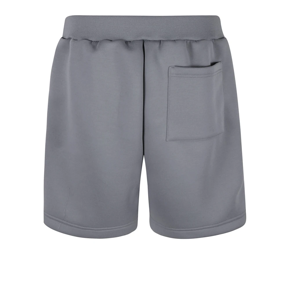 Palm Angels Grijze Monogram Neopreen Shorts Gray Heren