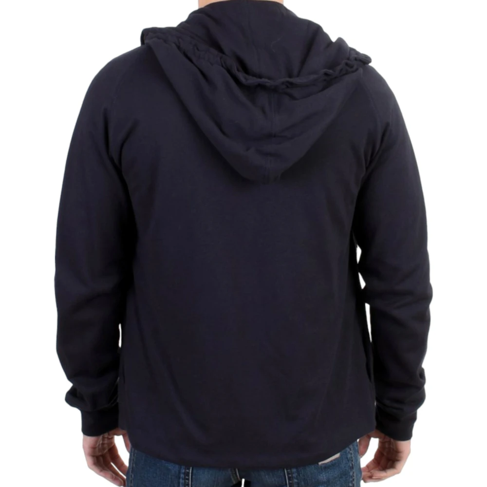 Costume National Blauwe Katoenen Hoodie Elegante Stijl Blue Heren