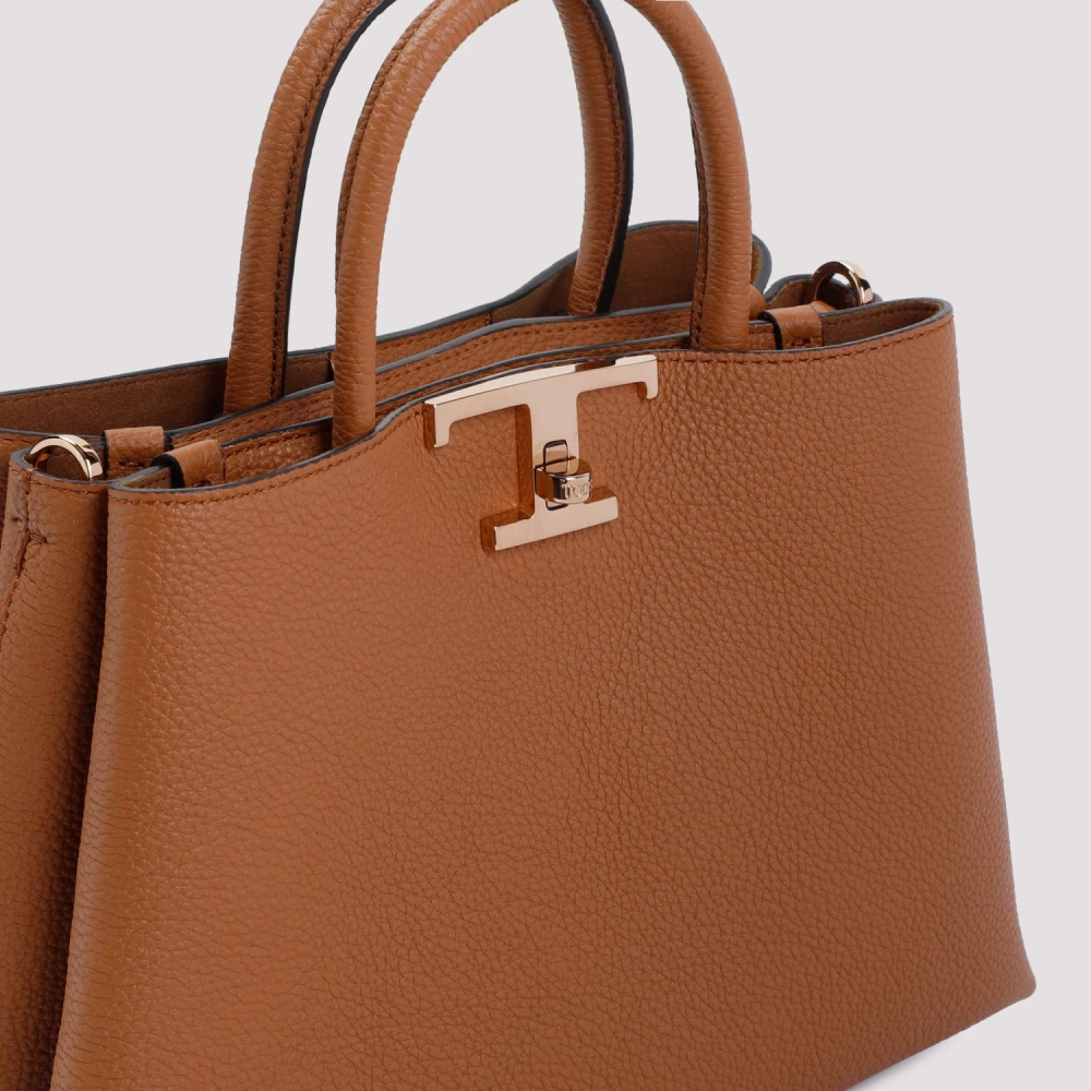 TOD'S Donkere Kenia Leren Loafers Brown Dames