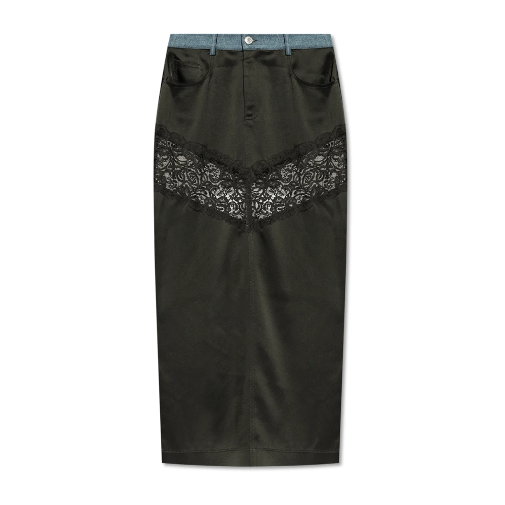 Blumarine Rok gemaakt van gecombineerde materialen Black Dames