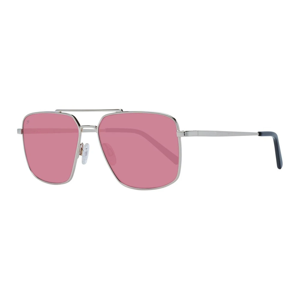 Serengeti Men's Pink Photochromatic Aviator Sunglasses