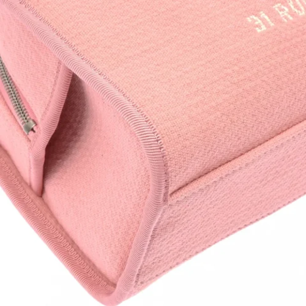 Chanel Vintage Pre-owned Canvas chanel-bags Pink Dames