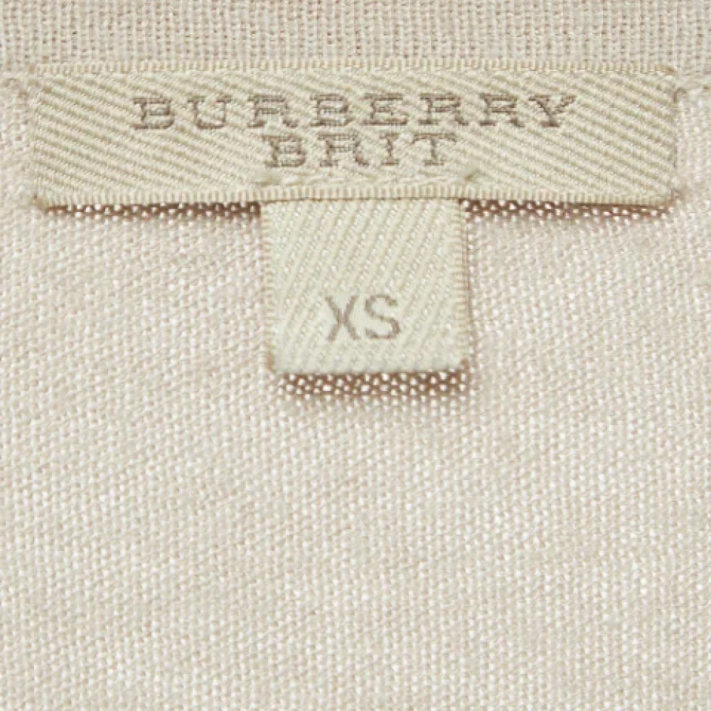 Burberry Vintage Pre-owned Knit tops Beige Dames