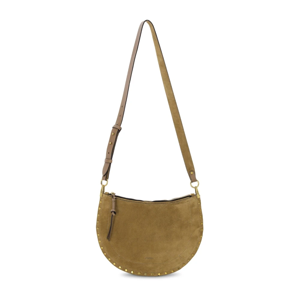 Isabel marant Elegante halvemaan handtas met studs Green Dames