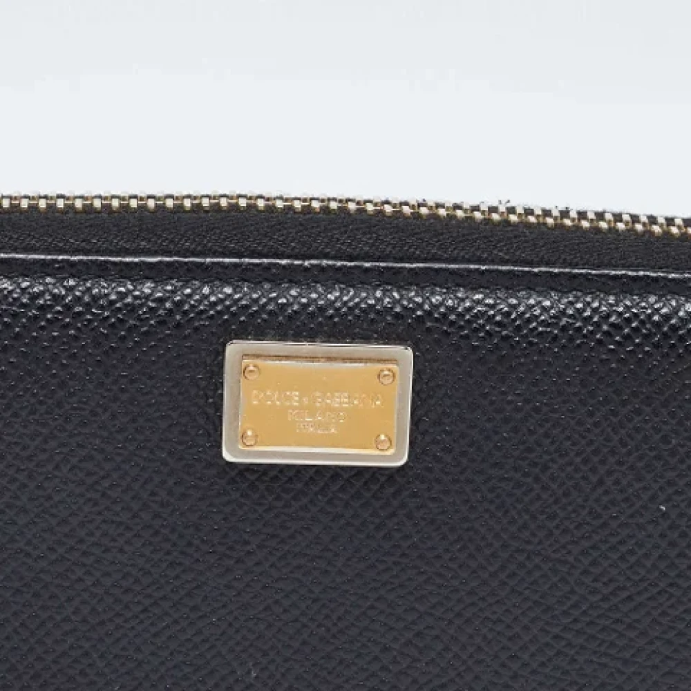 Dolce & Gabbana Pre-owned Leather wallets Black Dames