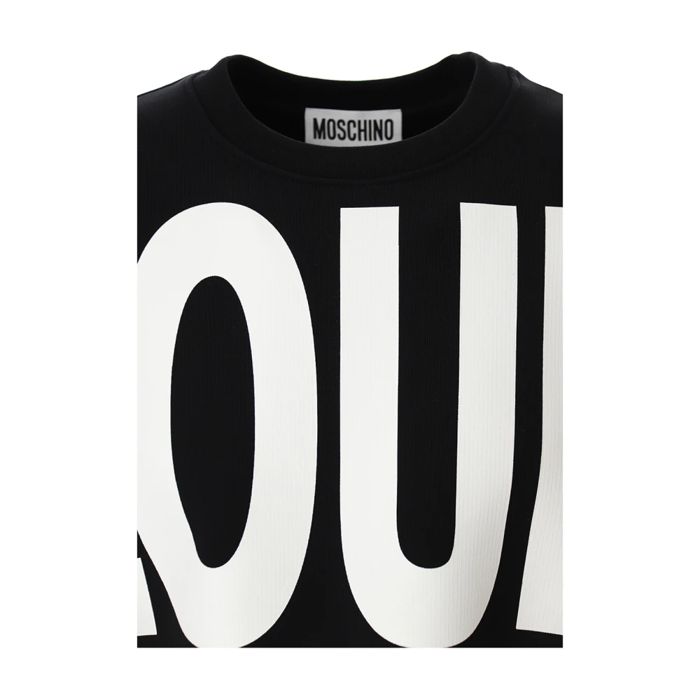 Moschino Loud Luxury Sweatshirt Zwart Black Heren