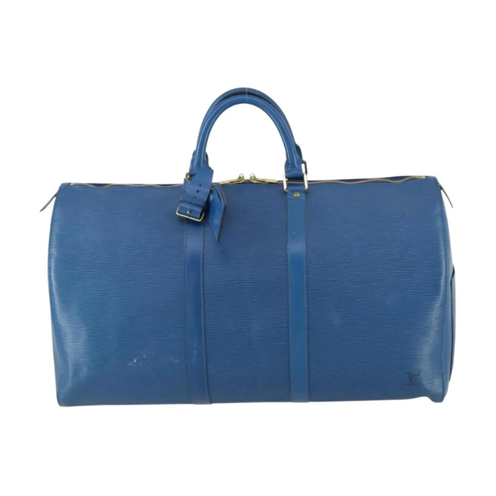 Louis Vuitton Vintage Women's Blue Pre-Owned Keepall Travel Bag