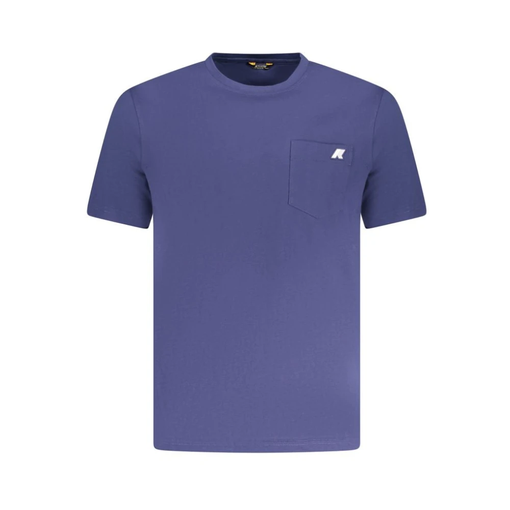 K-Way Herren Blau Kurzärmeliges T-Shirt