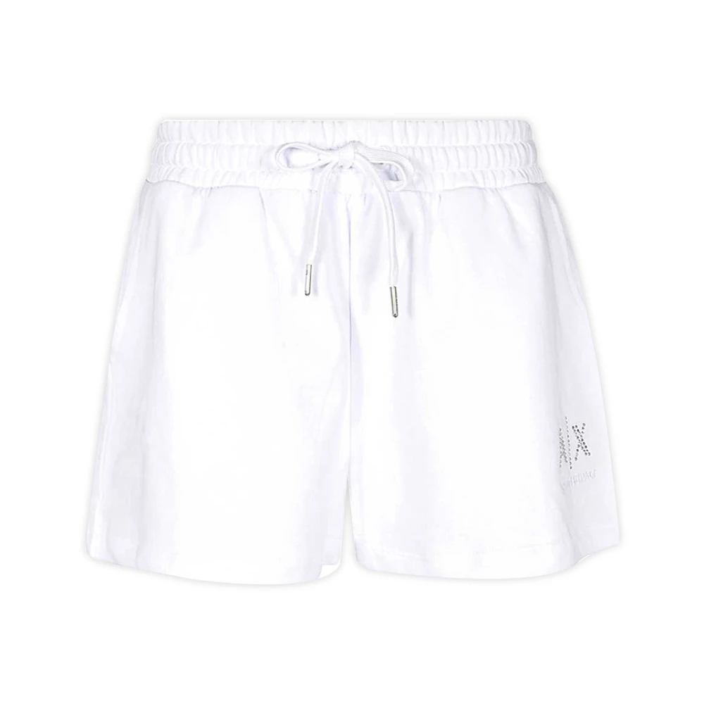 Armani Exchange Vita Sommar Shorts White, Dam