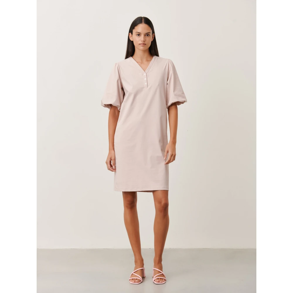 Jane Lushka Stijlvolle Ava Jurk in Technisch Jersey Pink Dames