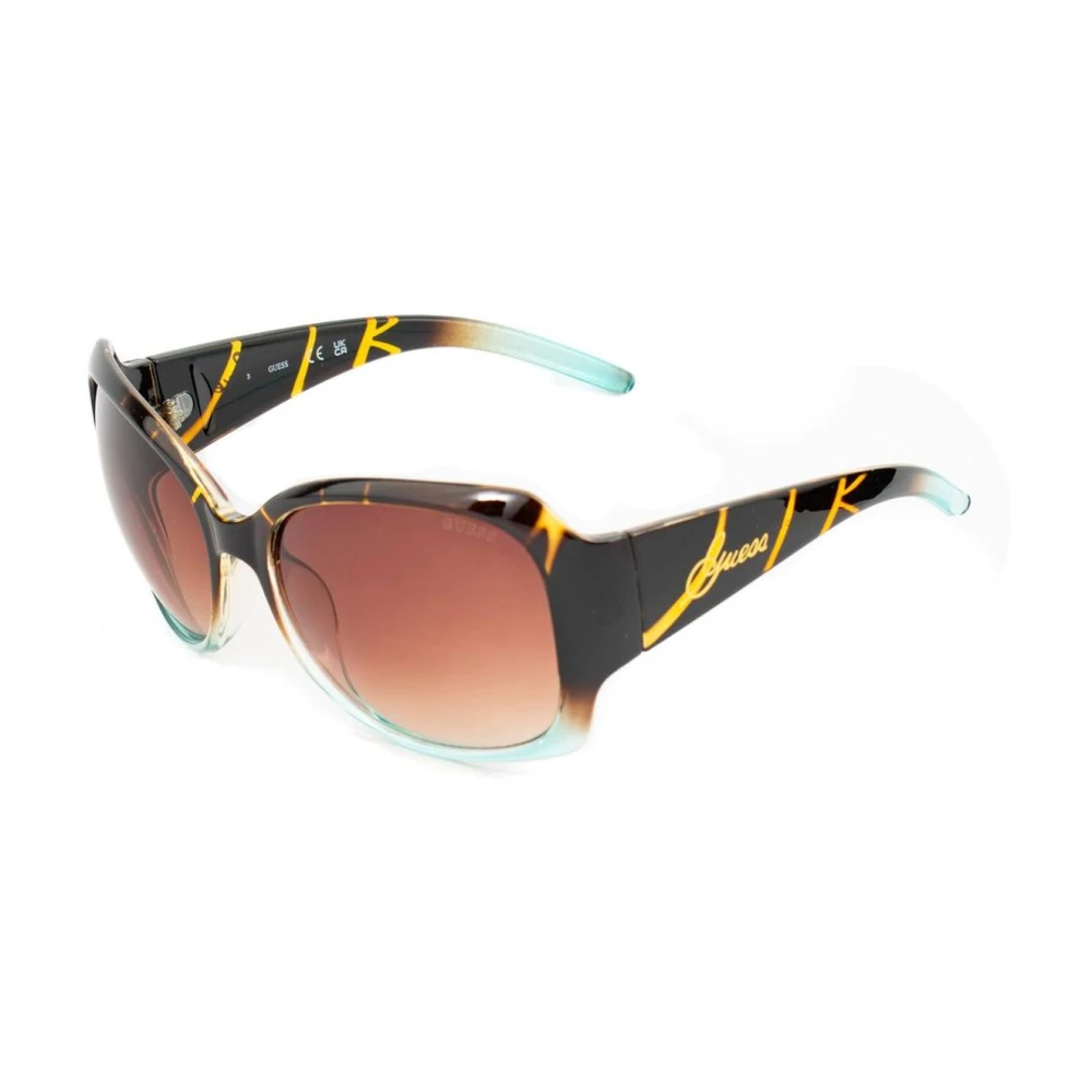 Guess Women's Black Sunglasses, One Size, Injected Frame Sunglasses