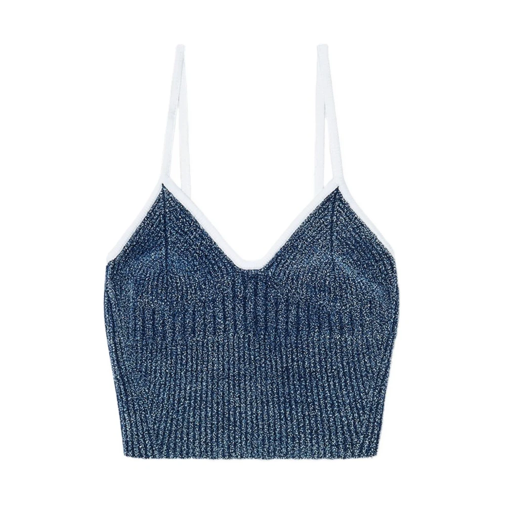 Diesel Sleeveless Top - Female - Sleeveless Tops - Blue - L - Tops