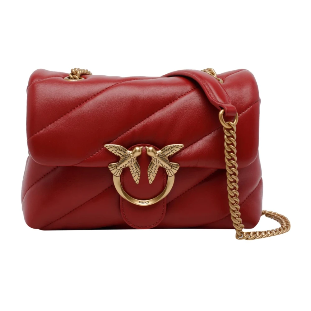 Pinko Women's Red Love Puff Mini Shoulder Bag - Shoulder Bags - One Size - Bags