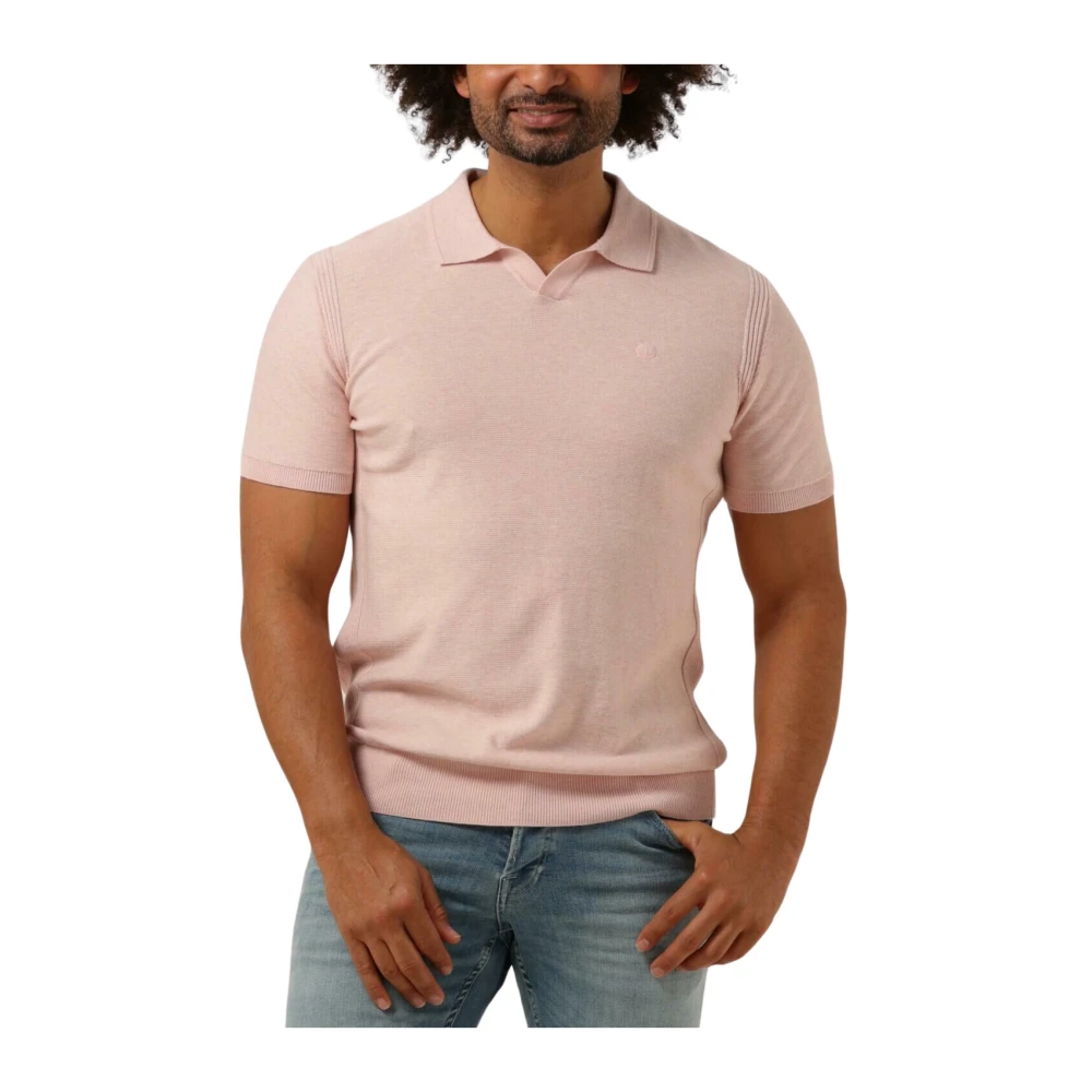 DSTREZZED Heren Polo's & T-shirts Ds_mercury Short Sleeve Polo Lichtroze