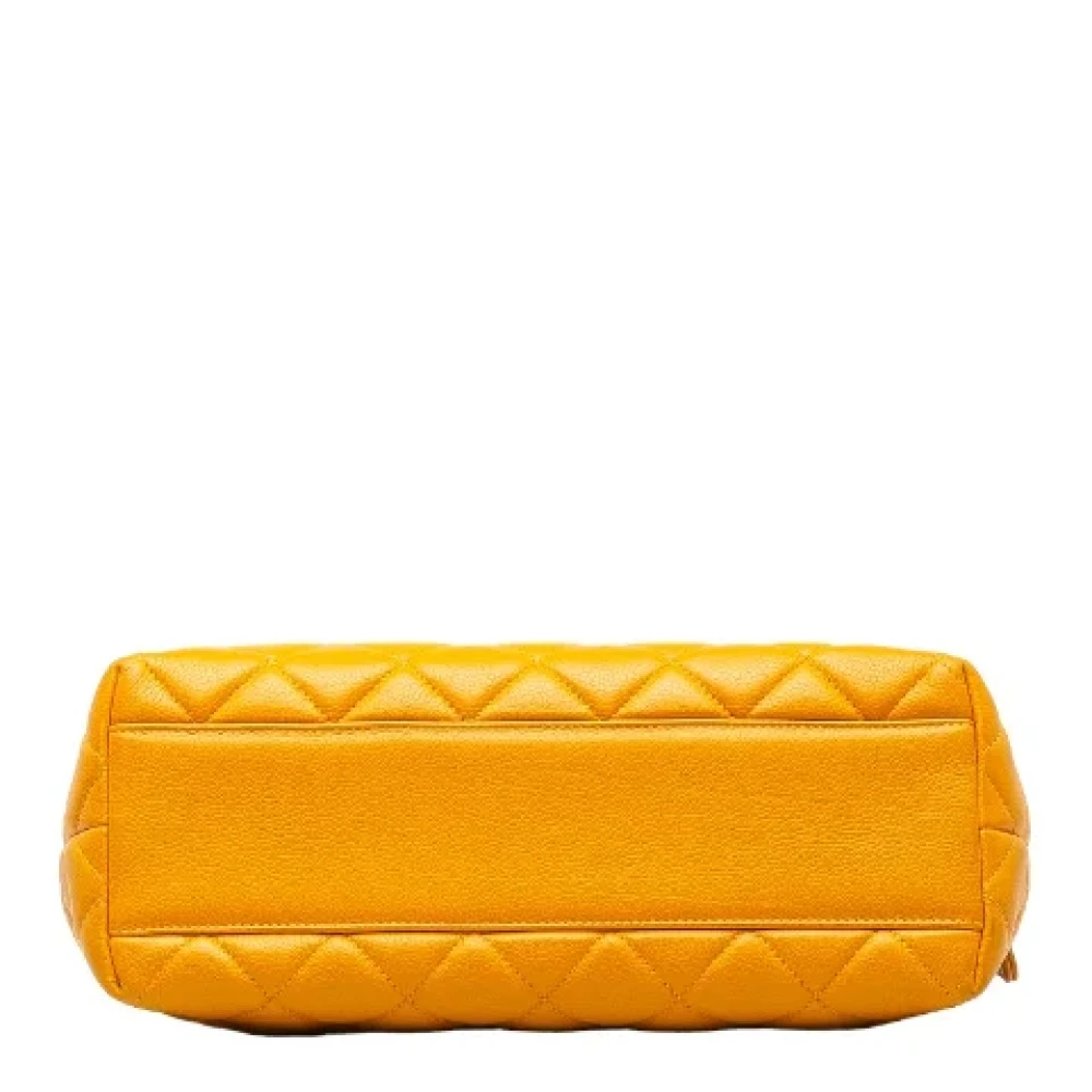 Chanel Vintage Pre-owned Leather chanel-bags Orange Dames