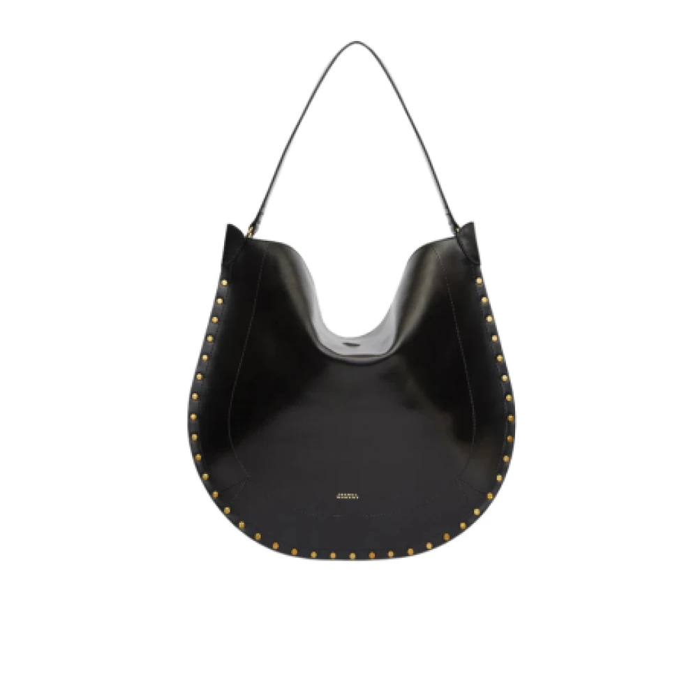 Isabel marant Zachte leren hobo tas met afneembare etui Black Dames