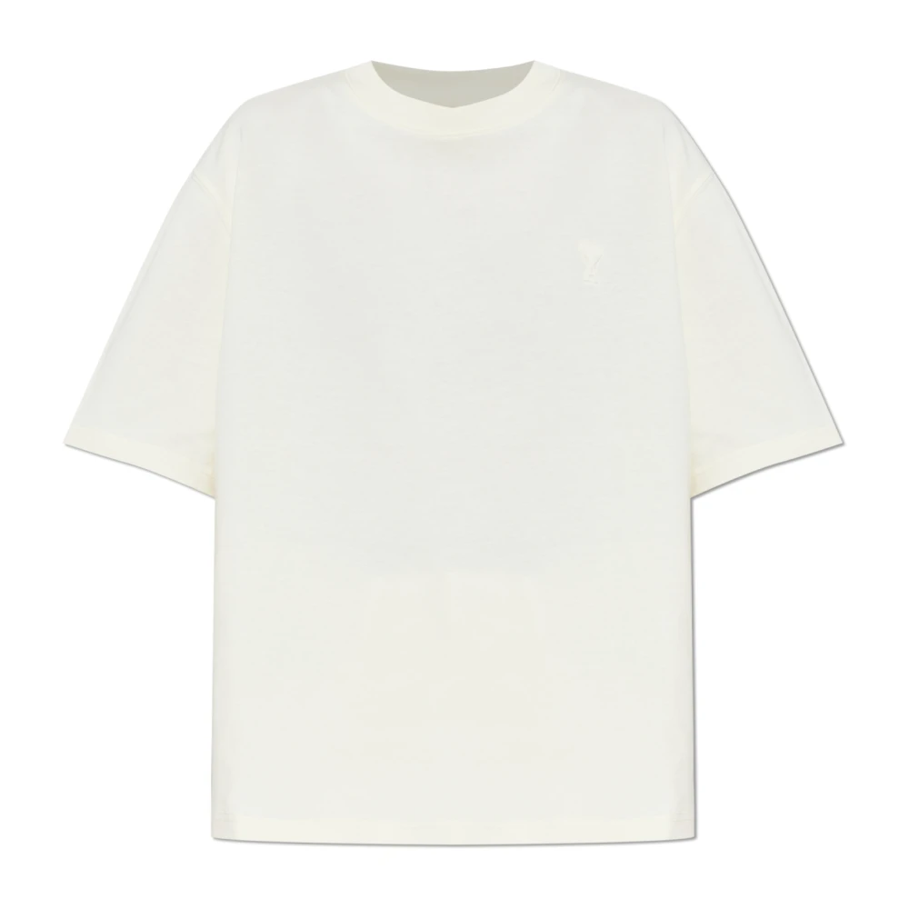 Ami Paris Donna Beige Top, Xs, New,