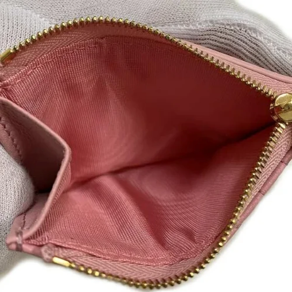 Dior Vintage Pre-owned Leather wallets Pink Dames