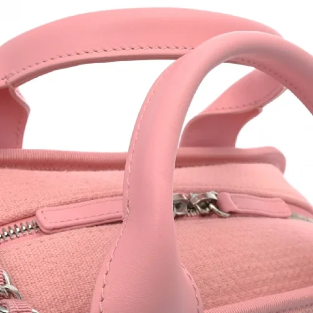 Chanel Vintage Pre-owned Canvas chanel-bags Pink Dames