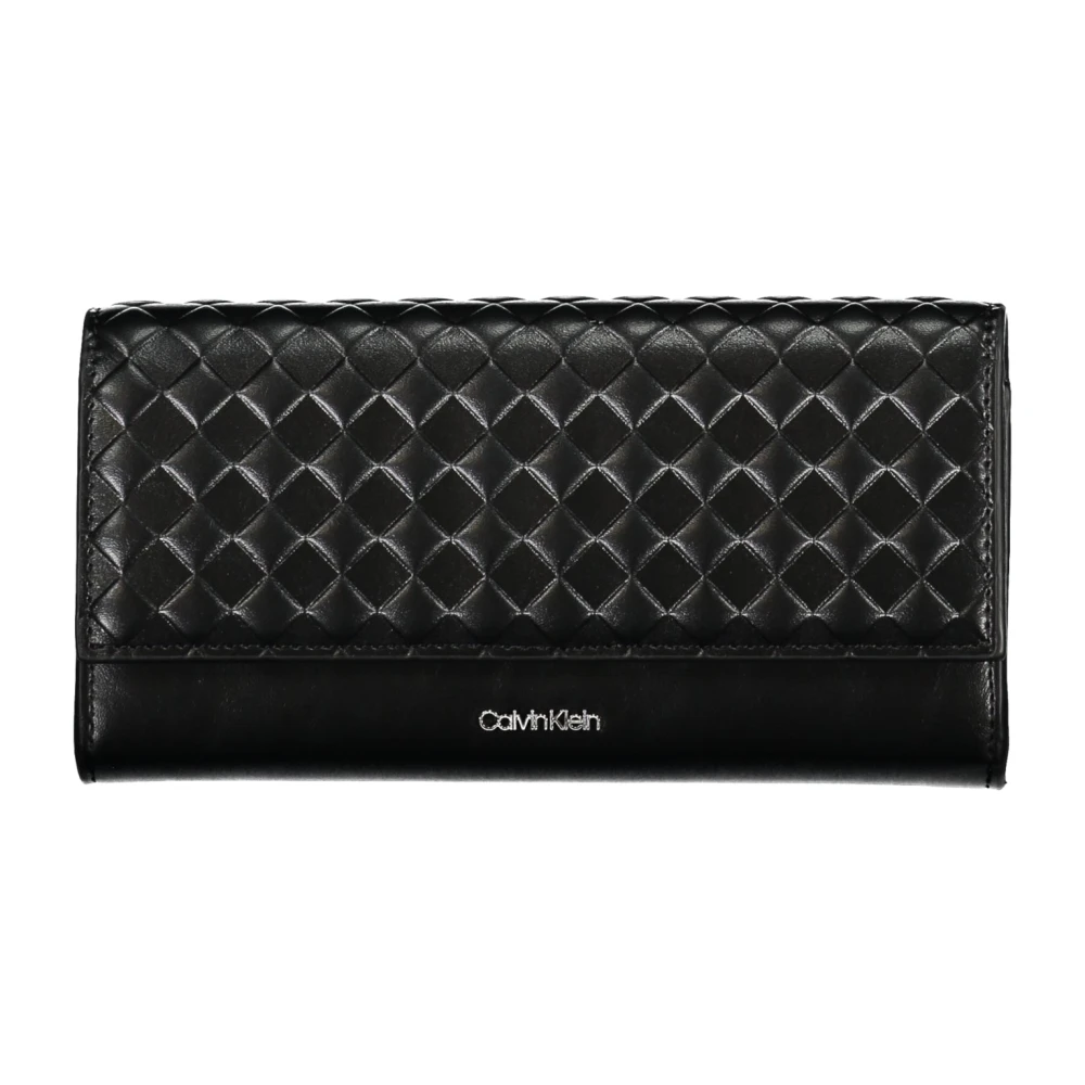 Calvin Klein Zwarte Polyester Portemonnee met RFID-bescherming Black Dames