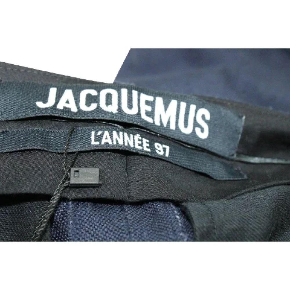 Jacquemus Pre-owned Fabric bottoms Blue Dames